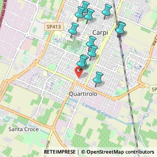Mappa Via Etna, 41012 Carpi MO, Italia (1.09333)