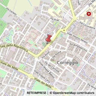 Mappa Via Circondaria, 3, 42015 Correggio, Reggio nell'Emilia (Emilia Romagna)