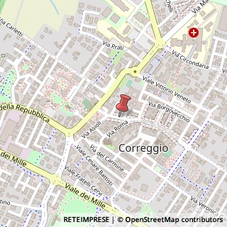 Mappa Corso Giuseppe Mazzini, 9, 42015 Correggio, Reggio nell'Emilia (Emilia Romagna)