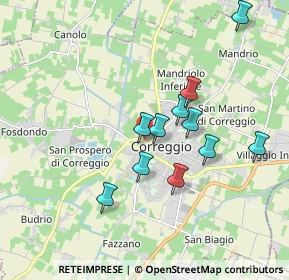 Mappa Via Sante Mussini, 42015 Correggio RE, Italia (1.84833)