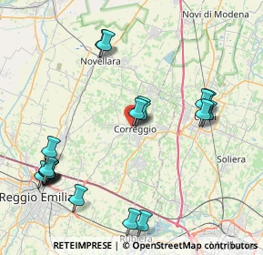 Mappa Via Sante Mussini, 42015 Correggio RE, Italia (9.558)