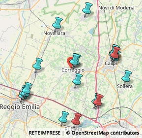 Mappa Via Sante Mussini, 42015 Correggio RE, Italia (9.4935)