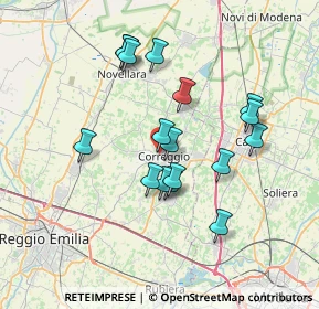 Mappa Via Sante Mussini, 42015 Correggio RE, Italia (6.45176)