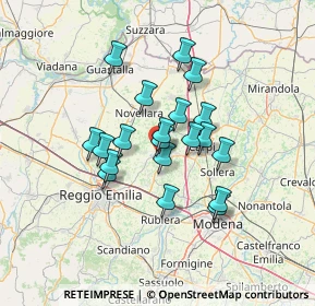 Mappa Via Sante Mussini, 42015 Correggio RE, Italia (10.5655)