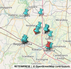 Mappa Via Sante Mussini, 42015 Correggio RE, Italia (11.469)