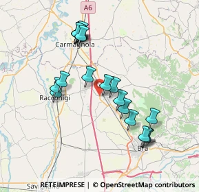 Mappa Via Racconigi, 12048 Sommariva del Bosco CN, Italia (7.302)