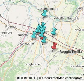 Mappa Strada Madonnina Gigli, 43123 Parma PR, Italia (6.88636)