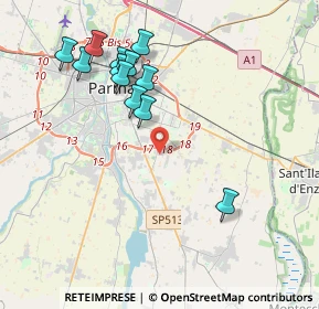 Mappa Strada Madonnina Gigli, 43123 Parma PR, Italia (4.04)