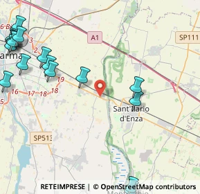 Mappa Via Marco Emilio Lepido, 43123 Il Moro PR, Italia (6.6095)