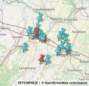 Mappa Via Emore Tirelli, 43122 Parma PR, Italia (11.44222)