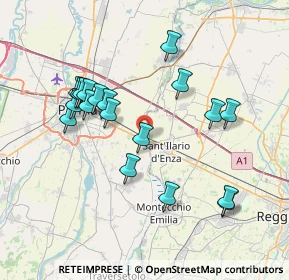 Mappa Via Emore Tirelli, 43122 Parma PR, Italia (7.42316)