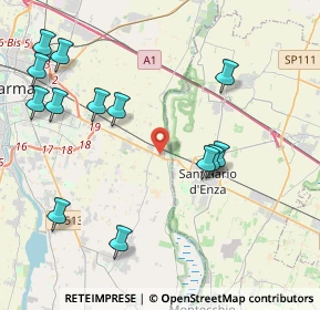 Mappa Via Emore Tirelli, 43122 Parma PR, Italia (4.88462)