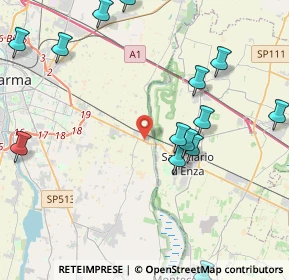 Mappa Via Emore Tirelli, 43122 Parma PR, Italia (5.13357)