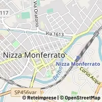 Kaart Nizza Monferrato