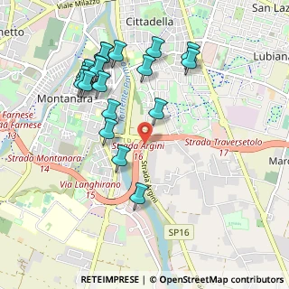 Mappa Strada Argini Parma, 43123 Parma PR, Italia (1.053)