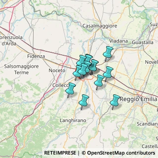 Mappa Strada Farnese - Vigheffio, 43125 Parma PR, Italia (7.635)