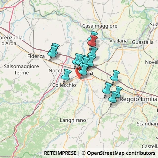 Mappa Strada Farnese - Vigheffio, 43125 Parma PR, Italia (10.14375)