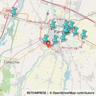 Mappa Strada Farnese - Vigheffio, 43125 Parma PR, Italia (4.09818)