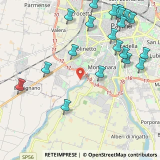Mappa Strada Farnese - Vigheffio, 43125 Parma PR, Italia (2.8875)