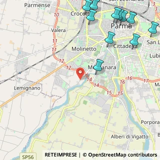 Mappa Strada Farnese - Vigheffio, 43125 Parma PR, Italia (3.25636)