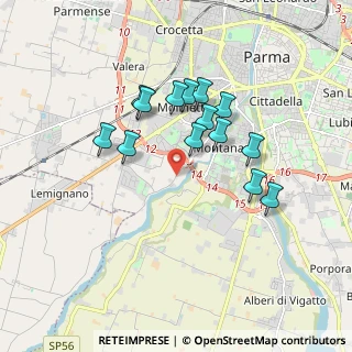 Mappa Strada Farnese - Vigheffio, 43125 Parma PR, Italia (1.55714)