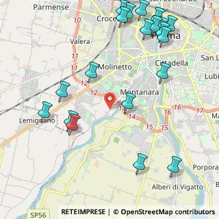 Mappa Strada Farnese - Vigheffio, 43125 Parma PR, Italia (2.8245)