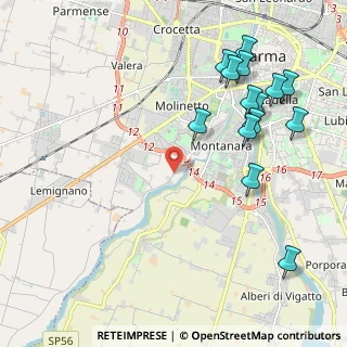 Mappa Strada Farnese - Vigheffio, 43125 Parma PR, Italia (2.50143)