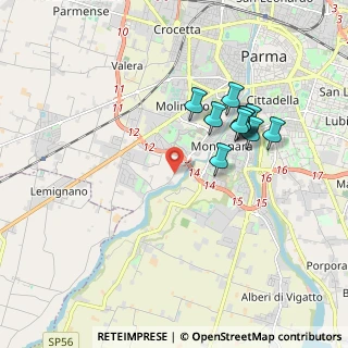 Mappa Strada Farnese - Vigheffio, 43125 Parma PR, Italia (1.71545)