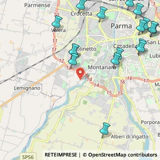 Mappa Strada Farnese - Vigheffio, 43125 Parma PR, Italia (3.14294)