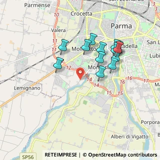 Mappa Strada Farnese - Vigheffio, 43125 Parma PR, Italia (1.73538)