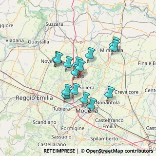 Mappa Via Caboto, 41012 Carpi MO, Italia (10.69133)