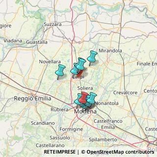 Mappa Via Fernando de Rosa, 41012 Carpi MO, Italia (9.82)