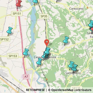 Mappa Ss 35 bus dei giovi, 15062 Bosco Marengo AL, Italia (3.003)