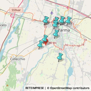 Mappa Via Tommaso Augusto Contini, 43125 Parma PR, Italia (3.5425)
