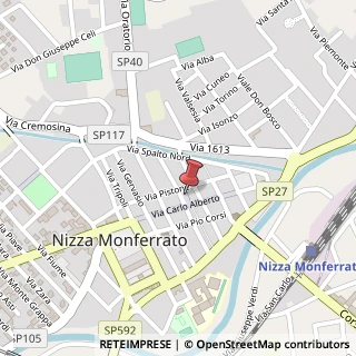 Mappa Piazza Martiri di Alessandria, 18, 14049 Incisa Scapaccino, Asti (Piemonte)