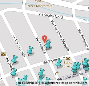 Mappa Via Cordara, 14049 Nizza Monferrato AT, Italia (0.112)
