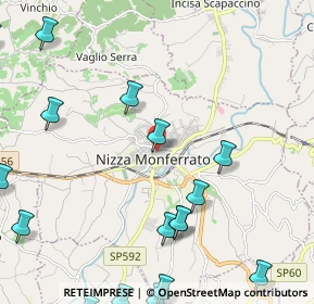 Mappa Via Cordara, 14049 Nizza Monferrato AT, Italia (3.362)