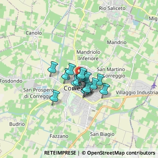 Mappa Piazzale 2 Agosto, 42015 Correggio RE, Italia (0.93063)