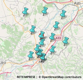 Mappa Via Priocca, 12050 Castellinaldo d'Alba CN, Italia (6.8375)