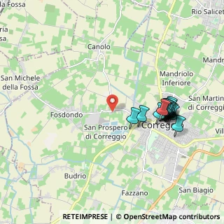 Mappa Via Fosdondo, 42015 Correggio RE, Italia (1.94412)