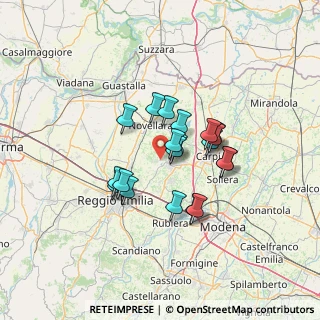 Mappa Via Fosdondo, 42015 Correggio RE, Italia (10.252)