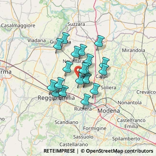 Mappa Via Fosdondo, 42015 Correggio RE, Italia (9.4975)