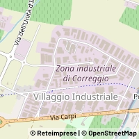 Mapa Correggio
