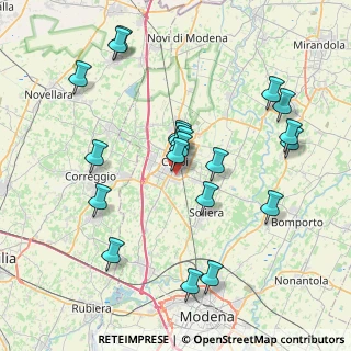 Mappa Via J. Barozzi, 41012 Carpi MO, Italia (8.102)