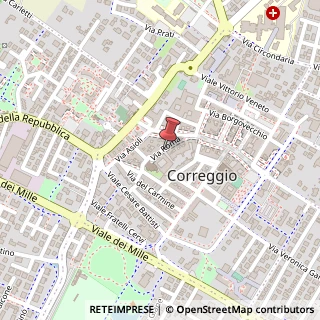 Mappa Via Roma, 11/A, 42015 Correggio, Reggio nell'Emilia (Emilia Romagna)