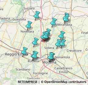 Mappa Via Abetone, 41012 Carpi MO, Italia (11.346)