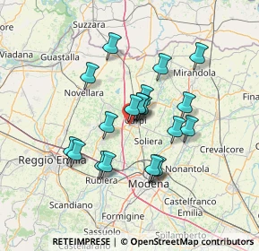 Mappa Via Ugo la Malfa, 41012 Carpi MO, Italia (11.3735)