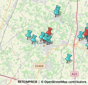 Mappa Via S. Francesco, 42015 Correggio RE, Italia (5.334)