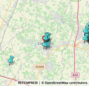 Mappa Via S. Francesco, 42015 Correggio RE, Italia (5.8915)