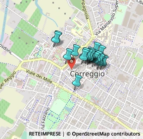 Mappa Via S. Francesco, 42015 Correggio RE, Italia (0.2725)